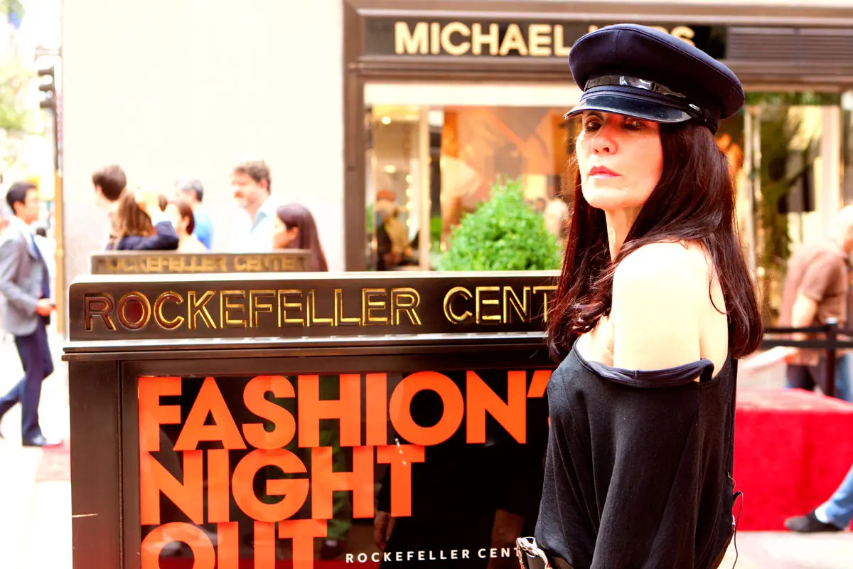ruth tarvydas at fashion show at Rockefeller Centre