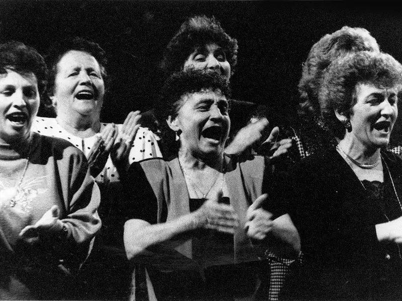 Fremantle Italian Womens Choir singing loudly